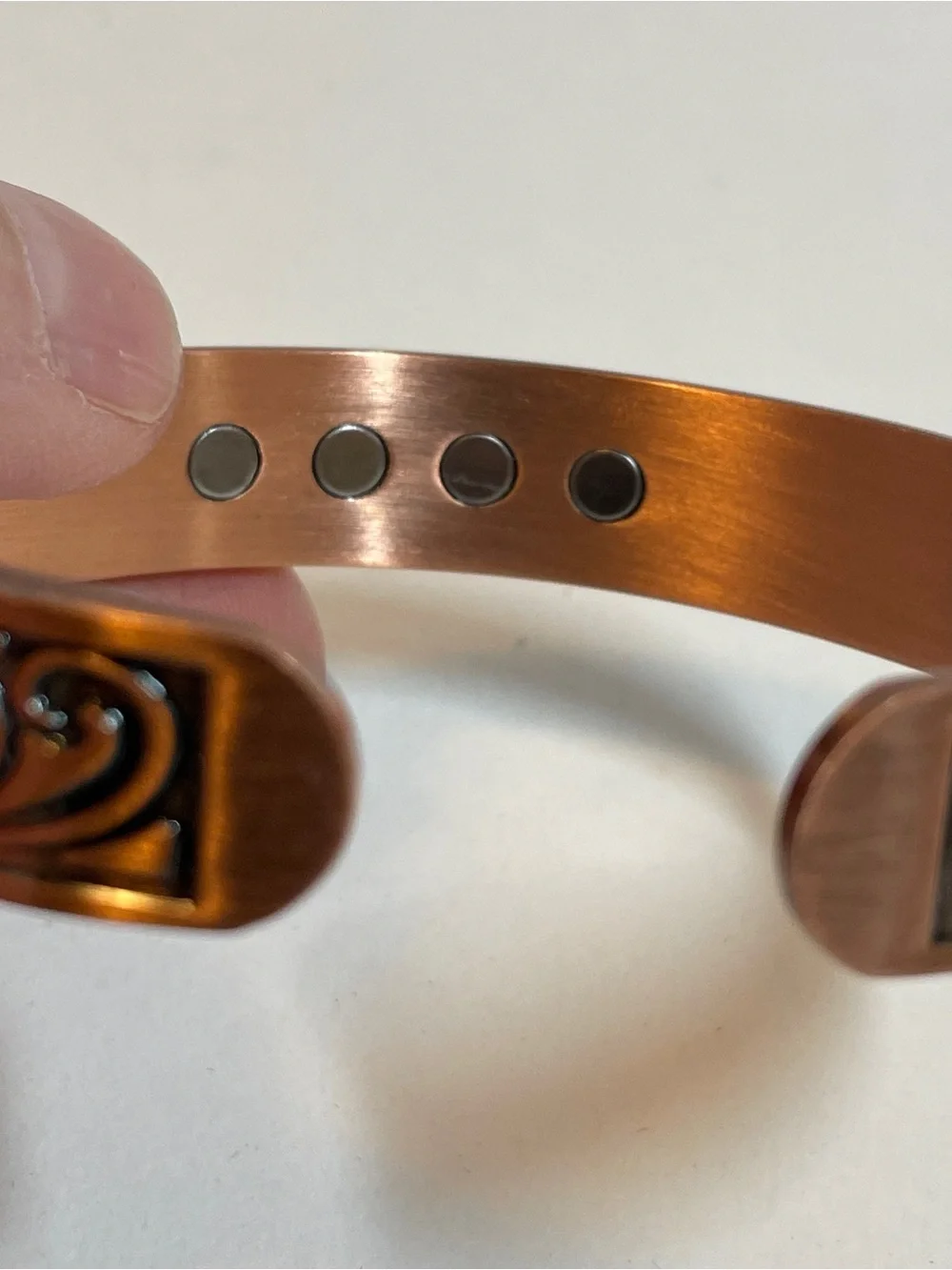 Copper Magnetic Bangle Bracelet Women Men Arthritis Pain Relief Balance Calm Joy